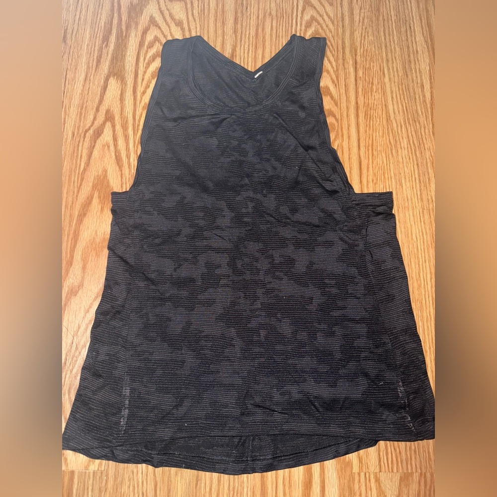 lululemon camo racerback athletic shirt.